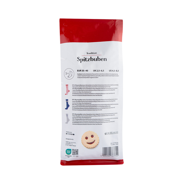 Zestaw 4x Damskie Stopki SOXO kolorowe Donuty w Pudełku na prezent