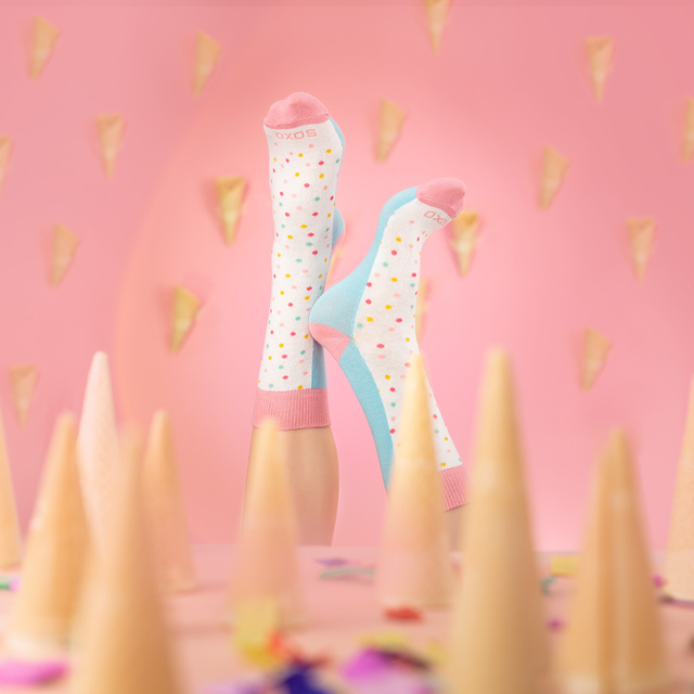 Women's SOXO Socks | Ice cream in a box | Great gift idea