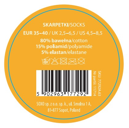 Women's SOXO GOOD STUFF socks with honey in a jar