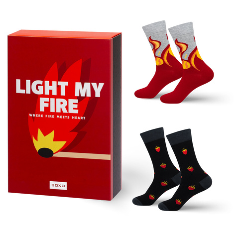 Set of 2x Men's Colorful Socks SOXO Matches