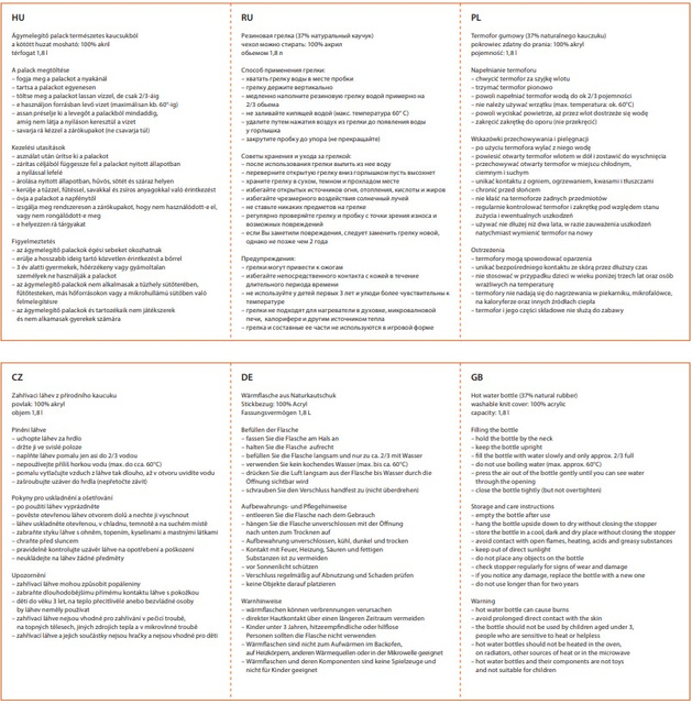 Termofor w Pokrowcu Serce 1,8 L