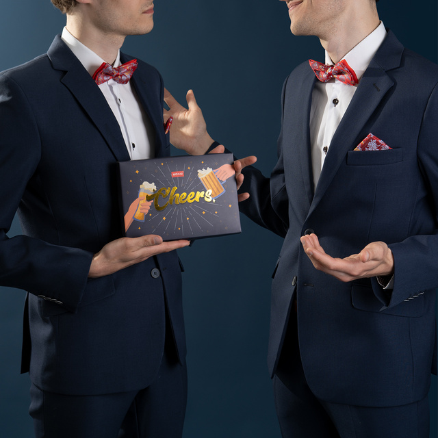 Men's Socks Set SOXO Cheers – 2 pairs and a bottle opener