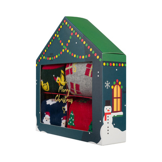 Skarpetki Świąteczne w Domku 4-pak