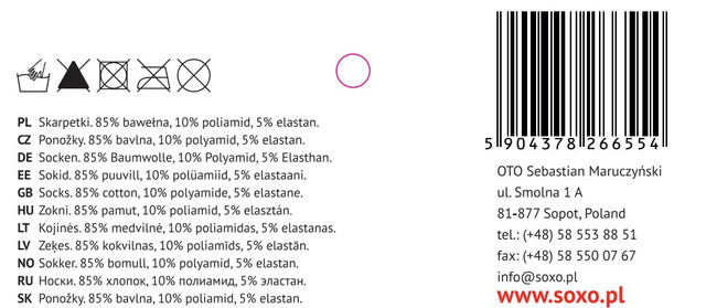 Skarpetki niemowlęce SOXO chłopięce wzorki