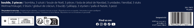 Bombki Choinkowe 3-pak