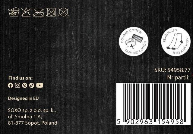 1 Paar von lustigen Socken mit Black Pudding motiv in einzigartiger Verpackung | Herrensocken | SOXO