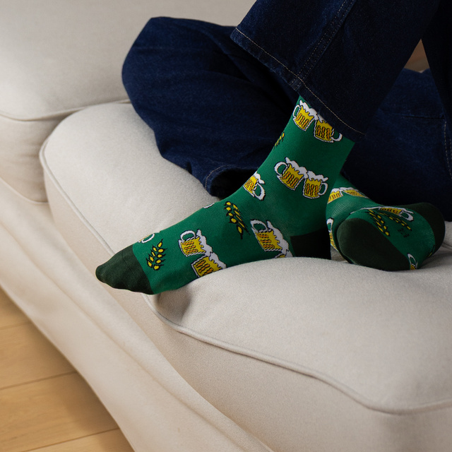 SOXO beer colored men's socks - 3 pairs