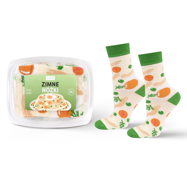 Herrensocken | Damen bunt SOXO | Kalte Füße in einem Geschenkpaket für Ihn | für Sie