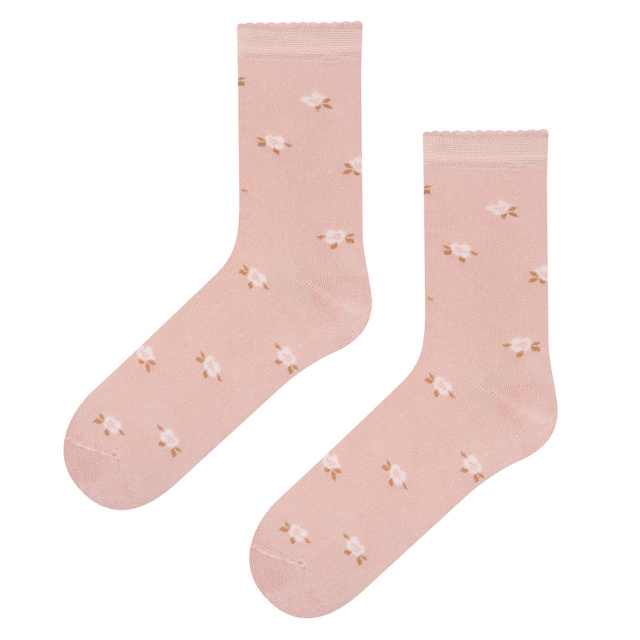 Bamboo Socks with Floral Pattern