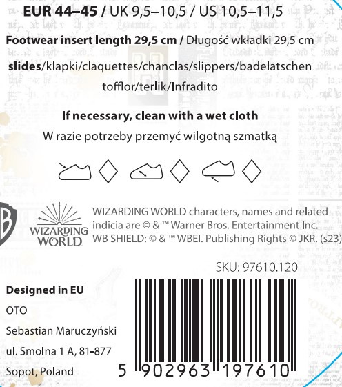 SOXO Strand Latschen unisex | HARRY POTTER Muster