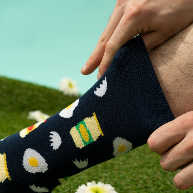 SOXO Men's Socks Mayonnaise in a Jar