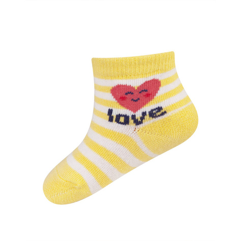 Bunte Babysocken SOXO mit Untertiteln