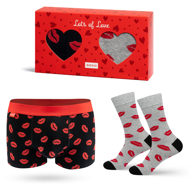 Set aus Boxershorts und Socken SOXO Kuss