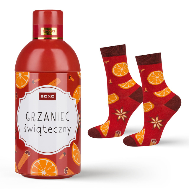 Bunte SOXO GOOD STUFF Herrensocken Vodka Baumwollen