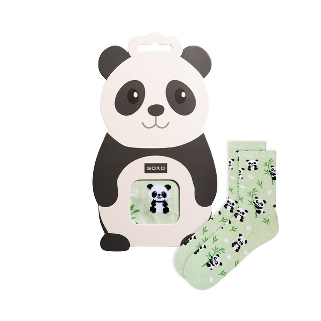 Kindersocken mit Panda-Motiv