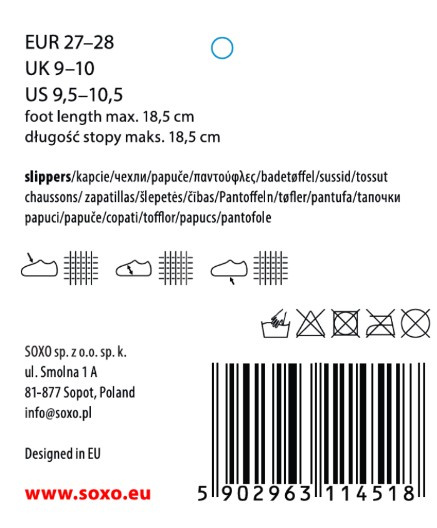 Children's SOXO high slippers owl