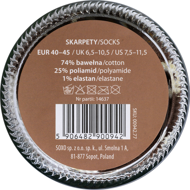 Funny SOXO Men's | women's socks | mushrooms marinated in a jar | cotton | a gift for him | unisex