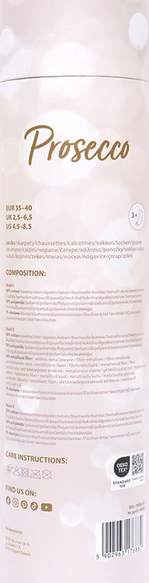 Skarpetki Prosecco w Tubie 3-pak