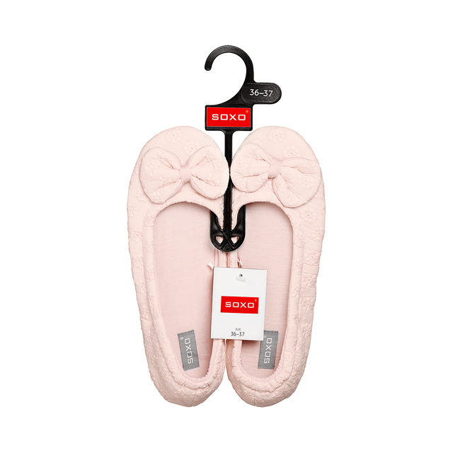 Pink SOXO women's ballerina slippers