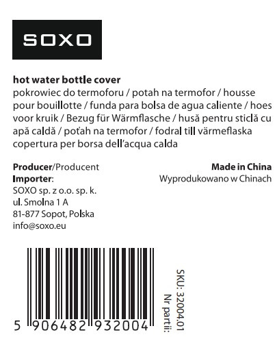 Wärmflaschenbezug Katzenmotiv