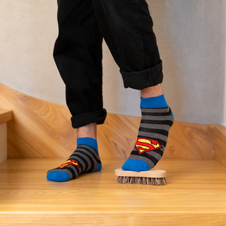 SOXO Herren kurze Socken | Superman Muster