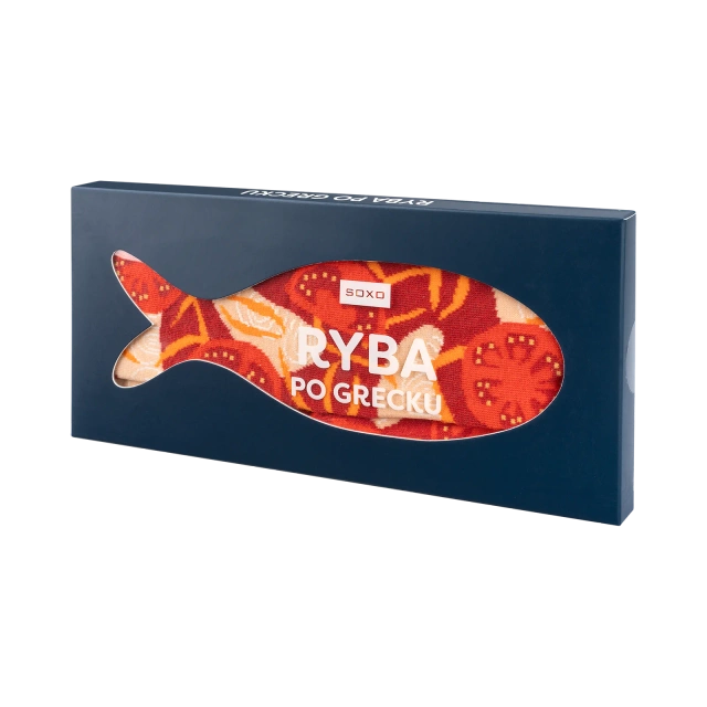 SOXO men's women's fish greek socks
