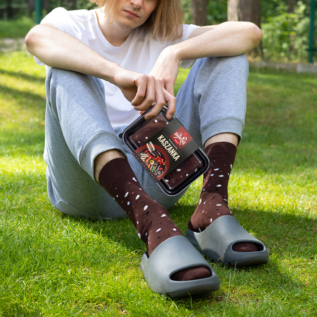 SOXO men's pudding socks