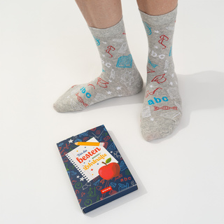 Women's long socks SOXO with a stork