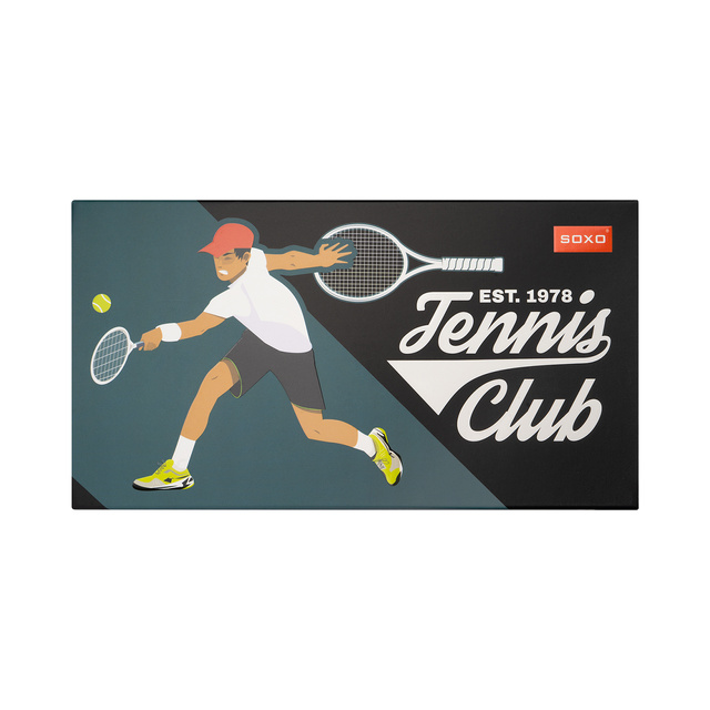 Men's colorful socks SOXO Tennis - 3 pairs
