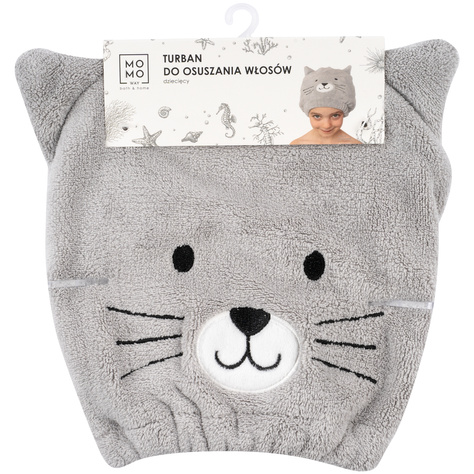 MOMO WAY baby cat hair turban | towel 