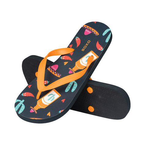  Damen Herren Strand Flip Flops SOXO | Fröhliches Teqila & Mexiko | Perfekt für einen Strandurlaub und ein Schwimmbad