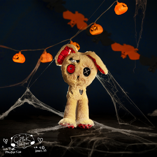 Gus Fink beige Katze Maskottchen Numb x Bunny