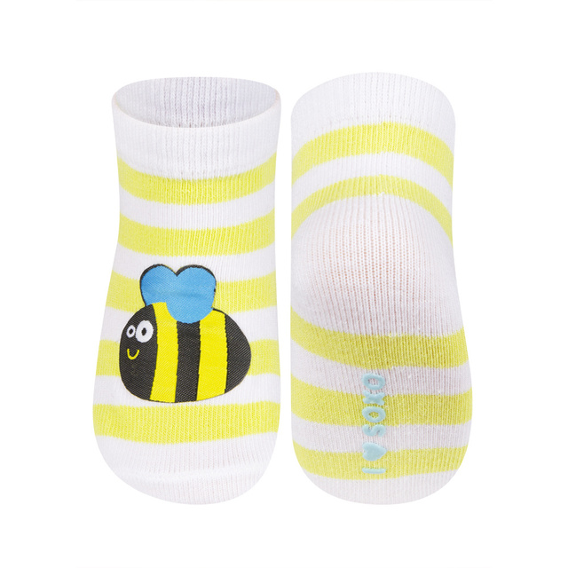 SOXO Infant striped socks with patch