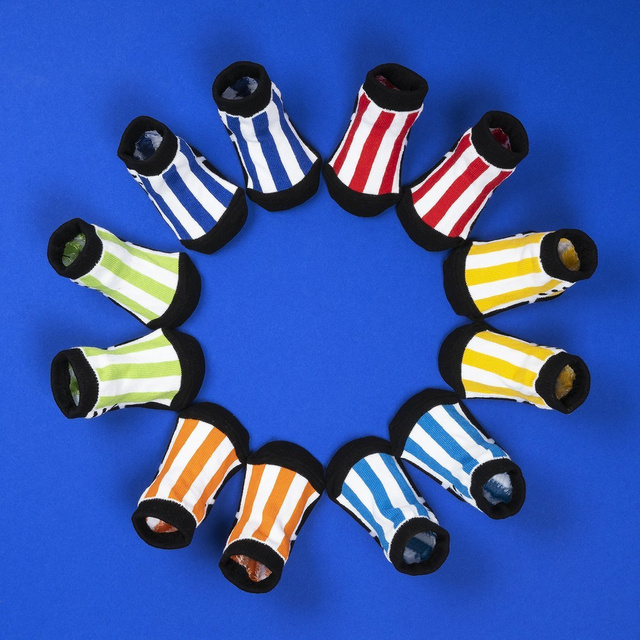 Set mit 6x Bunte Babysocken
