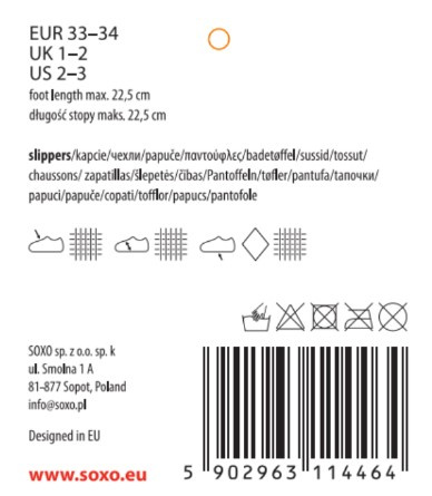 Hausschuhe SOXO eine Maus