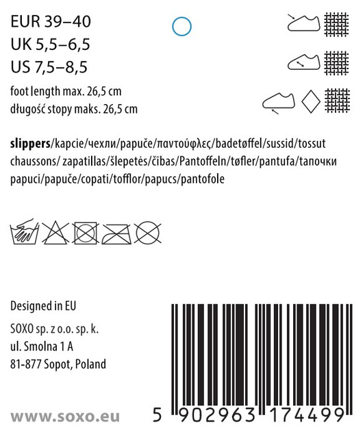 Damen Hausschuhe SOXO pelzig mit einer harten Sohle TPR