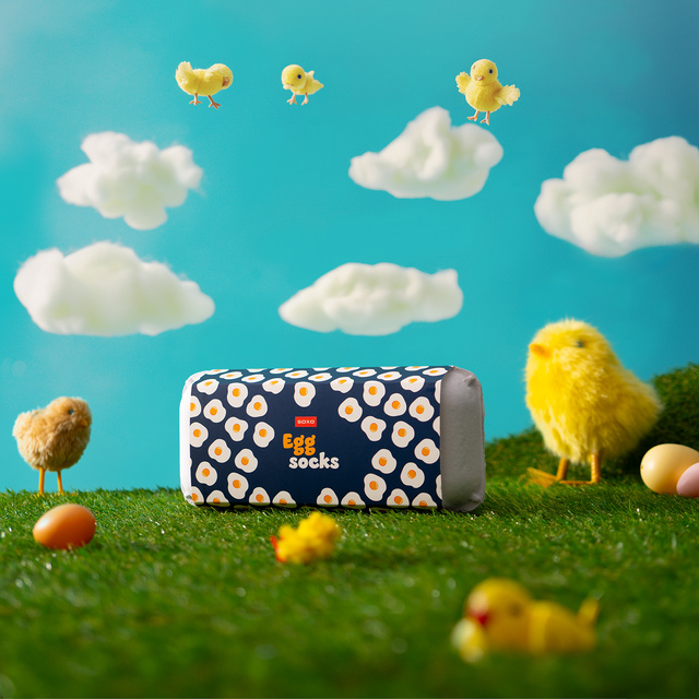 5x SOXO bunte Ostersocken für Herren und Damen