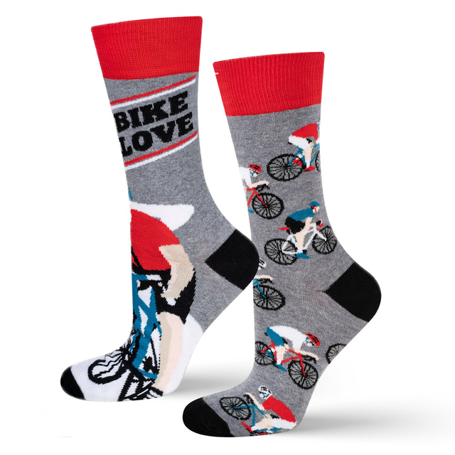 1 Paar von lustigen Socken mit Fahrradmotiv| Herrensocken | SOXO
