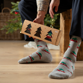 Christmas Socks with Car Motif 3-Pack