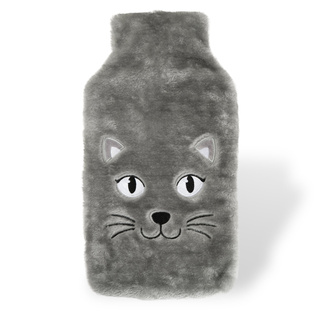 Hot Water Bottle with Cat Cover 3.5 L