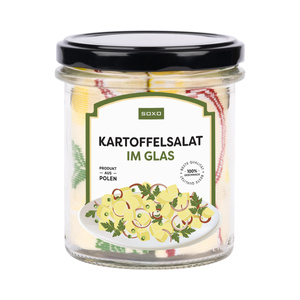 Herrensocken SOXO  Kartoffelsalat in einem Glas