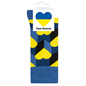 Bunte SOXO Herrensocken Frauensocken free Ukraine - 100 % der Einnahmen aus dem Verkauf dieses Modells werden der Ukraine zugute kommen