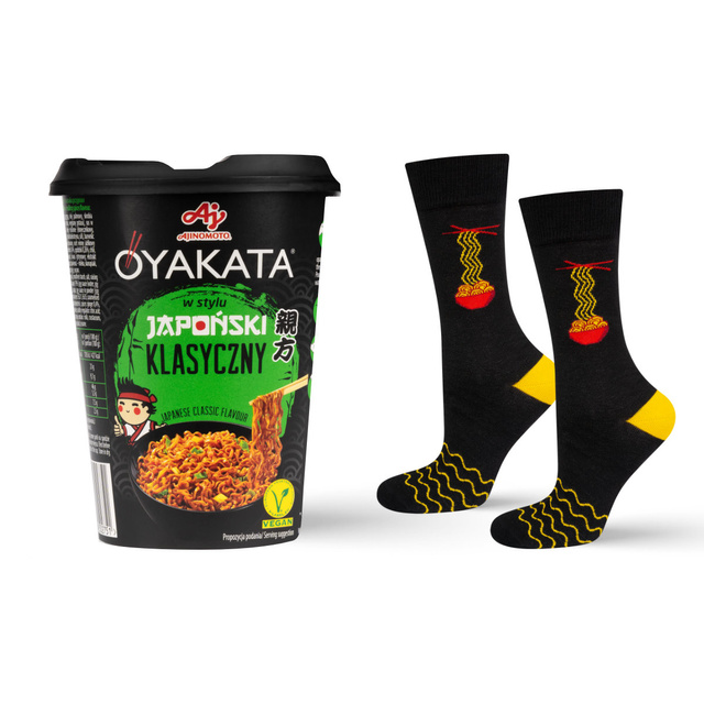 Herrensocken bunt SOXO | Mustern OYAKATA Classic in einer Tasse