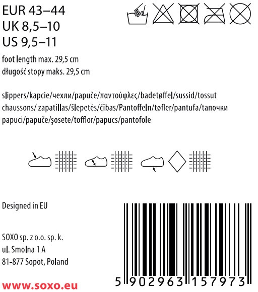 SOXO men's slippers with the inscription for a Grandpa