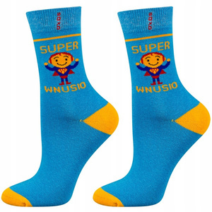 Colorful SOXO children's socks Super Grandson