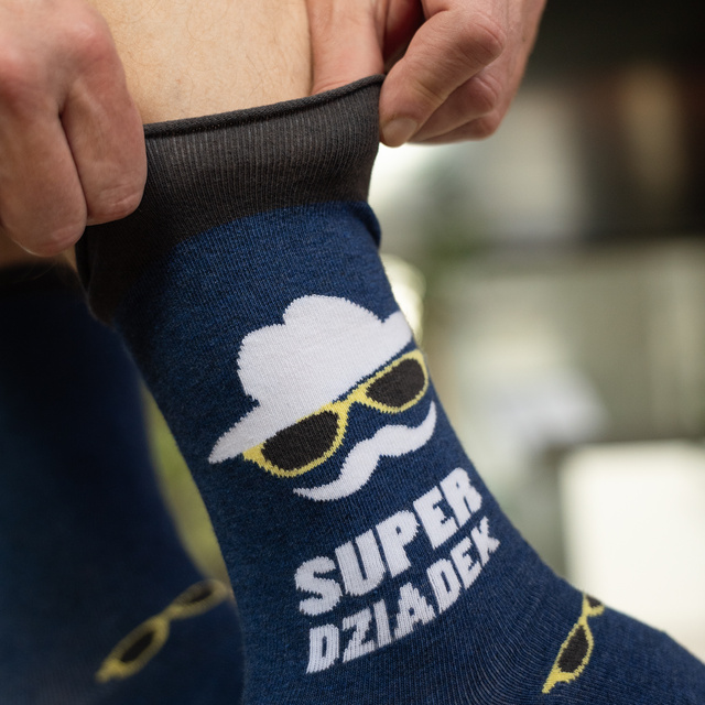 SOXO men's socks super grandpa