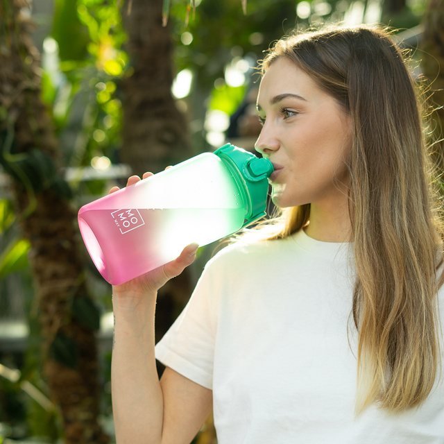 Butelka na Wodę Zielono-Różowa 1500 ml