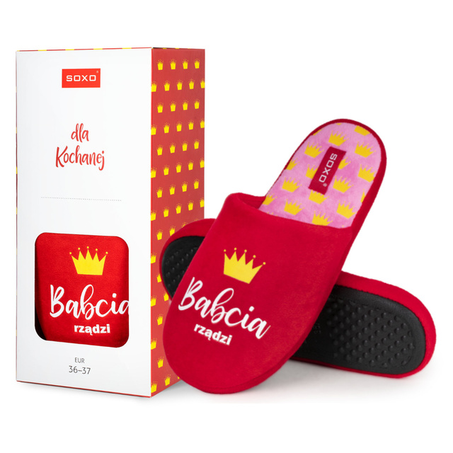 Kapcie Damskie Babcia Rządzi