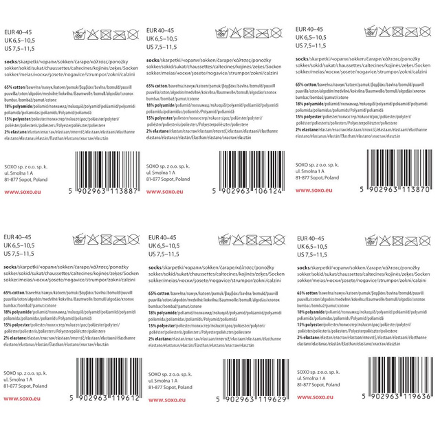 6 Paar von lustigen Socken mit Pizzamotiv einzigartiger Verpackung | Herrensocken | SOXO