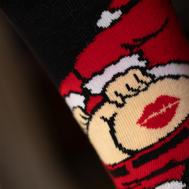 Socken Frecher Weihnachtsmann Po